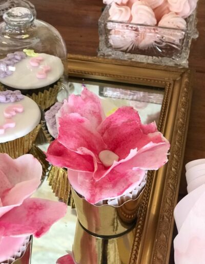 Close-up at vibrant colorful candy bar sweets at Argithea Winery