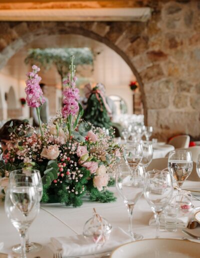 Luxury baptism reception floral styling at Elaia Gi Kifisia